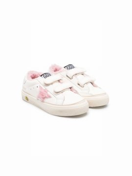 Kids' Sneakers With Application In White