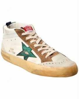 Midstar Leather & Suede Sneaker In White