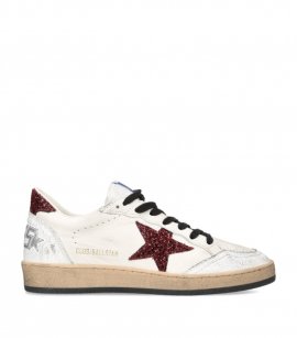 Ball Star Leather Sneakers In White