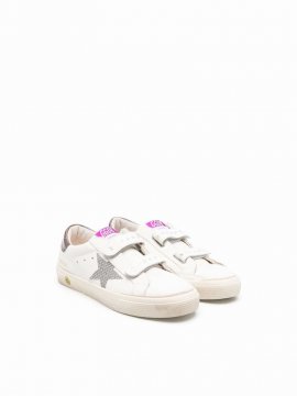 Girls Multicolor Leather Sneakers