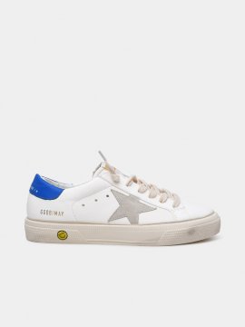 May White Leather Sneakers In Beige