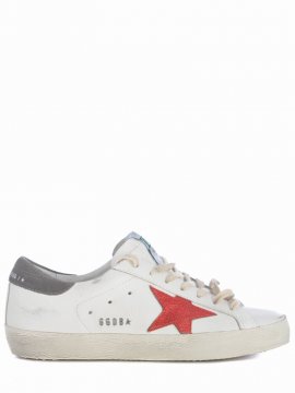 Sneakers Super Star In Leather In Bianco