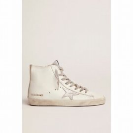 Francy Leather Upper Suede Laminated Star In White