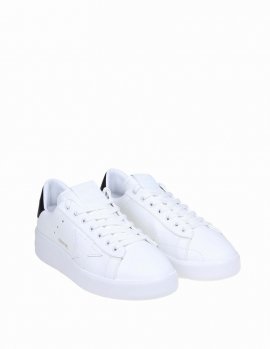Pure Star Sneakers In Leather In White/black