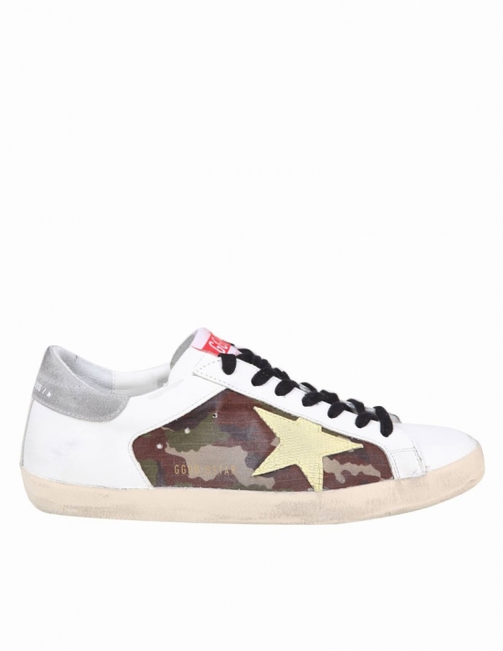 Superstar In Leather And Camouflage Fabric