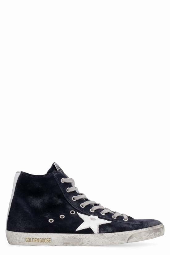 Francy Classic Suede High-top Sneakers In Blue