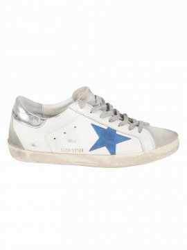 Super-star Classic Sneakers In White/electric Blue