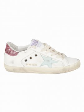 Super-star W/ Print Star Sneakers In Beige/white