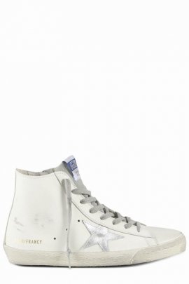 Francy Lace-up Sneakers In White/silver/milk