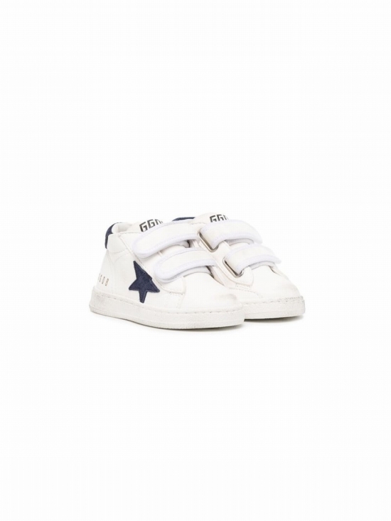 Babies' June Star Touch-strap High-top Sneakers In White