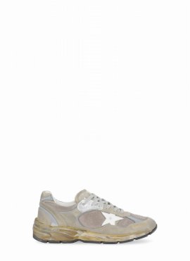 Running Dad Sneakers In Taupe/silv/wht