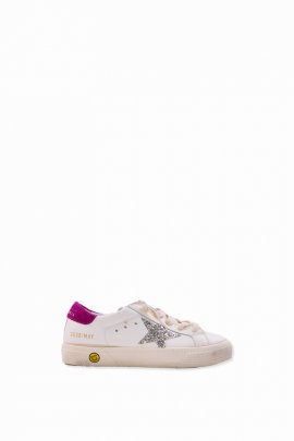 Kids' Leather Sneakers In White