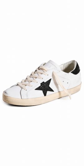 Super-star Leather Upper Crystal Star Sneakers