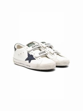 Kids' Leather Low-top Sneakers In White