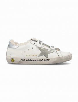 Kids' Old School Sneakers In White/ice