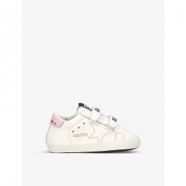 Leather Baby School Sneakers In White/oth