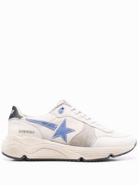 Running Sole Leather Sneakers In Beige