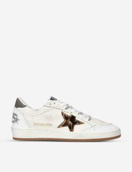 Ball Star 10889 Leather Low-top Trainers In White/comb