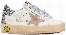 Baby Off-white Super-star Sneakers In Cream/beige/dark Gre