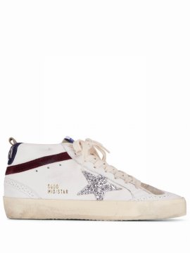 Mid-star Lace-up Sneakers In Weiss