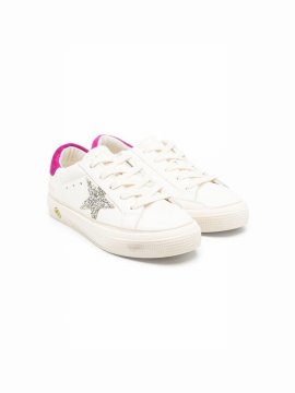 Kids' One Star-logo Lace-up Sneakers In White