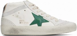 White & Gray Mid Star Sneakers In 15426 Cream/milky/gr