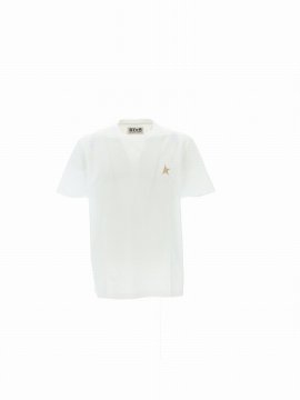 T-shirts And Polos In White/gold