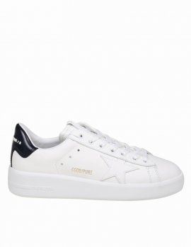 Pure Star Sneakers In White Leather In White/blue