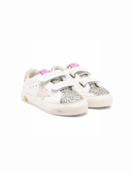 Kids' May Touch-strap Sneakers In White