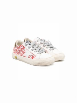 Kids' May Heart Printed Sneakers In White