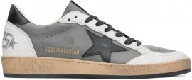Gray & White Ball Star Sneakers