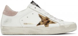 SSENSE Exclusive?White Leopard Superstar Sneakers